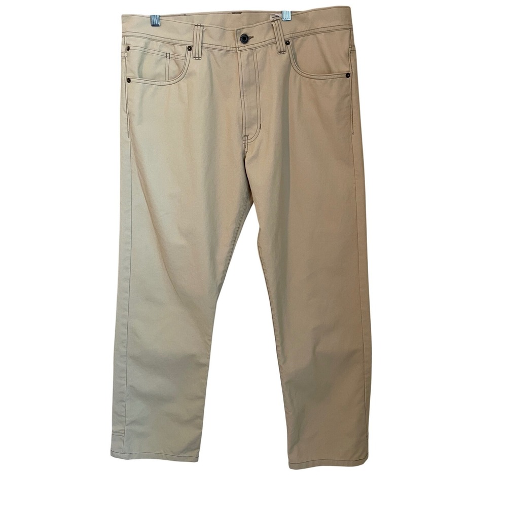 Filson Mens Dry Tin Cloth 5-Pocket Pants 34x29 Cliff Gray Tan 20155578 Workwear
